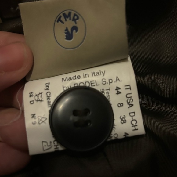 CINZIA ROCCA Italian Wool Cashmere Faux Fur Trim Toggle Coat - Picture 8 of 9